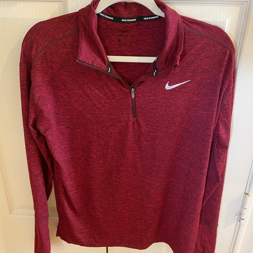 Nike- quarter zip long sleeve shirt